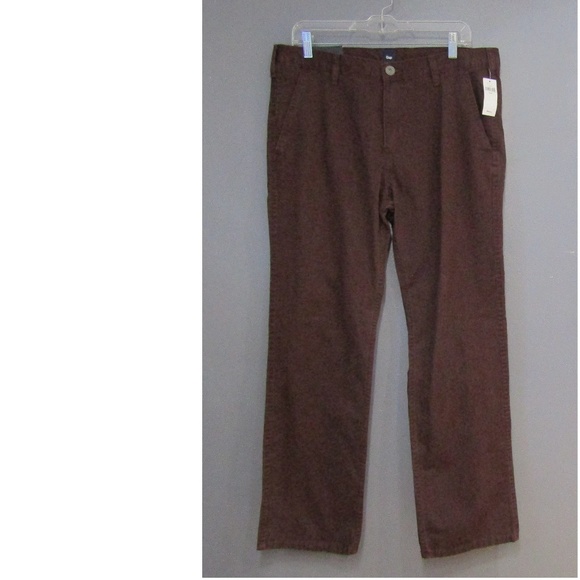 NEW GAP Washed Denim Khakis Slim Fit Straight Leg